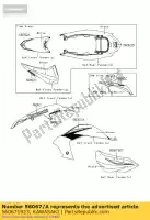 560671923, Kawasaki, pattern,side cover,lh ksf450b8 kawasaki kfx 450 2008, New