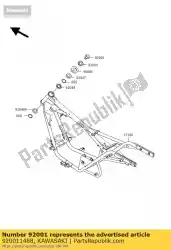 Aquí puede pedir tornillo, bridado, 16x22 z440-h1 de Kawasaki , con el número de pieza 920011488: