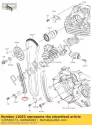 01 geleideketting, fr van Kawasaki, met onderdeel nummer 120530273, bestel je hier online: