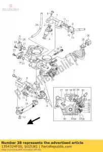 Suzuki 1354324F00 spring - Bottom side