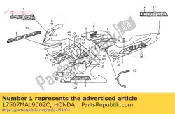 Qui puoi ordinare striscia a, r * tipo6 * da Honda , con numero parte 17507MAL900ZC: