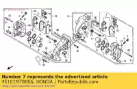 45101MT8006, Honda, corpo pinza fr.l honda gl goldwing se  gold wing interstate i aspencade a gl1500 gl1500se 1500 , Nuovo