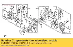 Qui puoi ordinare corpo pinza fr. L da Honda , con numero parte 45101MT8006: