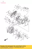 B16E54840000, Yamaha, braçadeira 2 yamaha  yfm 700 2016 2017 2018, Novo