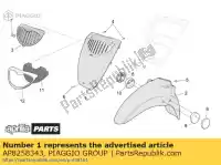 AP8258343, Piaggio Group, przednia ok?adka. czerwony aprilia  scarabeo 50 100 2001 2002 2003 2004, Nowy