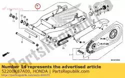 Tutaj możesz zamówić podzespó? Wahacza, rr. Od Honda , z numerem części 52200K87A00: