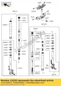 kawasaki 132350007 guia-comp, haste zx636edf - Lado inferior