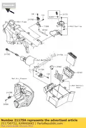 Qui puoi ordinare centralina elettronica da Kawasaki , con numero parte 211750722: