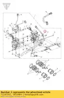 T1245501, Triumph, sensor gasklepstand triumph america efi bonneville & bonneville t100 efi bonneville efi > 380776 bonneville from vin 380777 & se bonneville from vin 380777/ se bonneville t100 efi scrambler efi speedmaster efi thruxton 900 efi 865 900 2007 2008 2009 2010 2011 2012, Nieuw