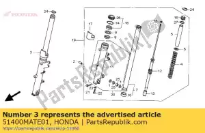 Honda 51400MATE01 garfo assy, ??r frente - Lado inferior