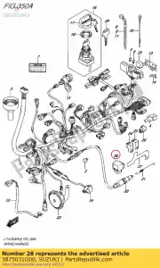 suzuki 3875031G00 relé conjunto, unidad - Lado inferior