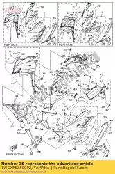 Aquí puede pedir bajo cubierta conjunto 1 de Yamaha , con el número de pieza 1WDXF83800P2: