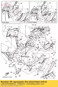 yamaha 1WDXF83800P2 bajo cubierta conjunto 1 - Lado inferior