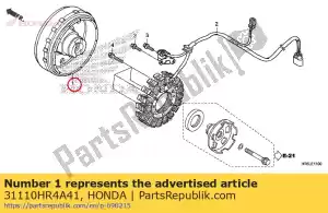 honda 31110HR4A41 flywheel comp - Bottom side