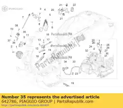 Aqui você pode pedir o sensor de pressão de ar em Piaggio Group , com o número da peça 642786:
