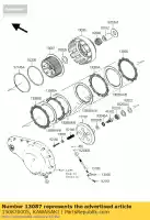 130870005, Kawasaki, moyeu-embrayage vn2000-a1h kawasaki vn 1700 2000 2004 2005 2006 2008 2009 2010, Nouveau