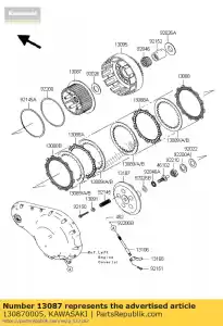 kawasaki 130870005 hub-clutch vn2000-a1h - Bottom side