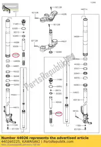 kawasaki 440260225 01 fourche à ressort - La partie au fond