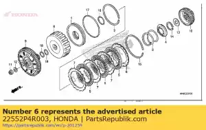 honda 22552P4R003 plaque, embrayage (2) (2,2 mm) - La partie au fond