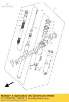 5113006G00, Suzuki, buis, buiten rechts suzuki dl 1000 2002 2003 2004 2005 2006 2007 2008 2009 2010, Nieuw