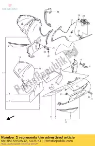 suzuki 6818515H50A32 tape - Bottom side