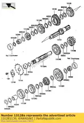 Here you can order the shaft-transmission ou from Kawasaki, with part number 131281139: