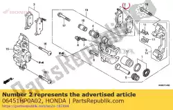 Aquí puede pedir juego de almohadillas, l. Fr. De Honda , con el número de pieza 06451HP0A02: