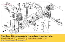 Tutaj możesz zamówić spr?? Yna, cewka dociskowa od Honda , z numerem części 16050MBH670: