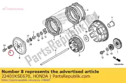 Here you can order the spring, clutch from Honda, with part number 22401KSE670: