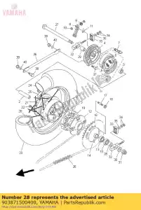 yamaha 903871500400 colarinho - Lado inferior