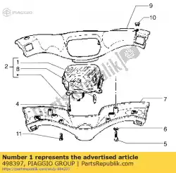 Ici, vous pouvez commander le couverture auprès de Piaggio Group , avec le numéro de pièce 498397: