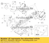 887313, Piaggio Group, Odst?pnik moto-guzzi stelvio zgulze00, zgulzg00, zgulzu01 1200 2011 2016 2017, Nowy