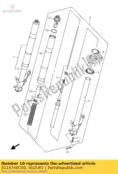 Here you can order the bolt,oil lock p from Suzuki, with part number 5114740C00: