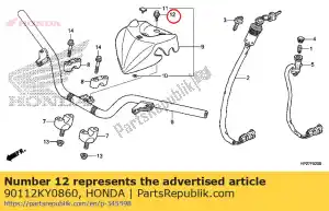 honda 90112KY0860 bout, flens, 6mm - Onderkant