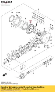 suzuki 2732048G00 engranaje, transmisión final - Lado inferior