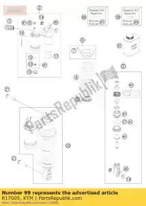 ktm R17005 kit de reparação - Lado inferior