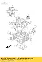 1110024H00, Suzuki, cabeza, cilindro suzuki dr 125 2009 2010, Nuevo