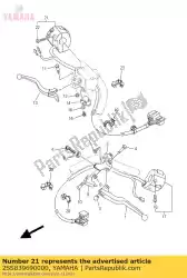 Here you can order the switch, handle 5 from Yamaha, with part number 2SS839690000: