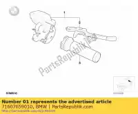 71607659010, BMW, bedieningseenheid rem, chroom bmw  1200 1997 1998 1999 2000 2001 2002 2003 2004, Nieuw