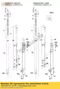 ktm 7850587A kit de reparo / novo - Lado inferior