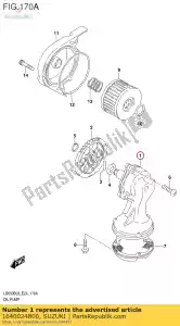 Suzuki 1640024B00 pomp, motorolie - Onderkant