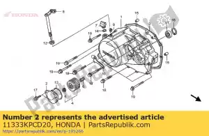 Honda 11333KPCD20 couvercle, filtre à huile - La partie au fond