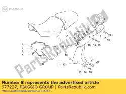Aquí puede pedir lh cubierta lateral negra de Piaggio Group , con el número de pieza 977227: