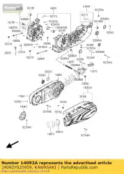 Aquí puede pedir cubrir, lh, f. Marron de Kawasaki , con el número de pieza 14092Y025959: