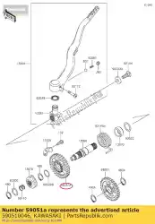 Tutaj możesz zamówić z? Batka z? Bata 33t kx450d6f od Kawasaki , z numerem części 590510046: