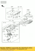 530650019H8, Kawasaki, pokrycie siedzenia, heban kawasaki z  d sx e zx10r ninja k j z1000 abs z1000sx 1000 , Nowy