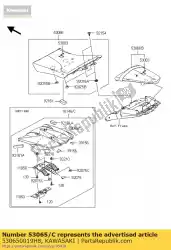 Here you can order the cover seat,ebony from Kawasaki, with part number 530650019H8: