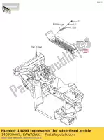 140930469, Kawasaki, 01 couverture,sol,cnt kawasaki  400 2017 2018 2019 2020 2021, Nouveau