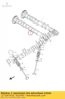 1272047H10, Suzuki, camshaft,exhaus suzuki gsx r 1000 2012 2014 2015 2016, New