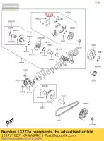 13272Y007, Kawasaki, plate,clutch side kvf300ccf kawasaki  brute force j kvf 300 2012 2013 2015 2016 2017 2018 2020 2021, New